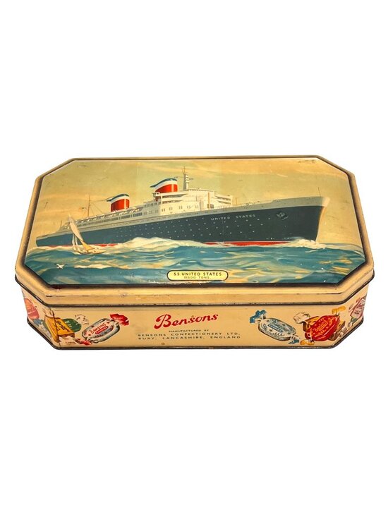 Bensons Other - Vintage Bensons English Confectionery Tin SS United States Shawshank Redemption
